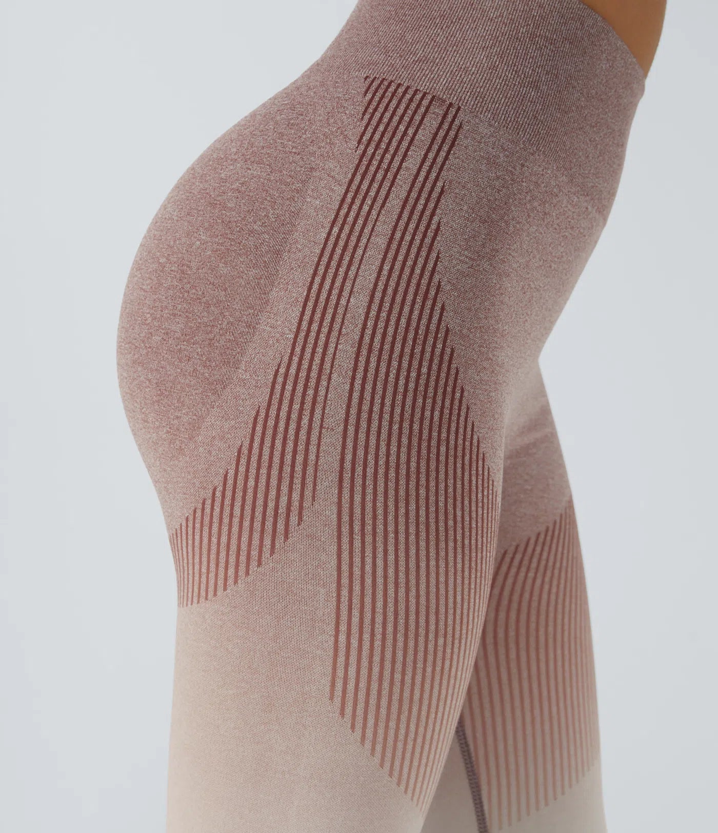 Legging running dégradés taille haute flux transparent