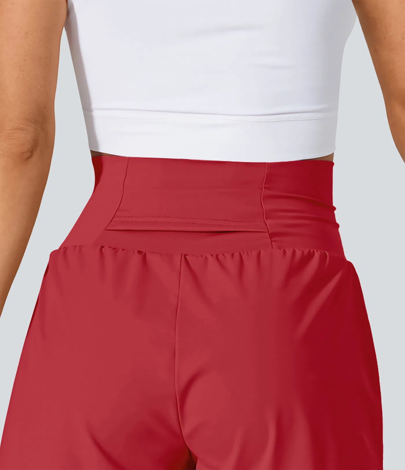 Short 2,5' Yoga 2 en 1 Super Taille Haute Poches Arrière Poches Cachées Latérales