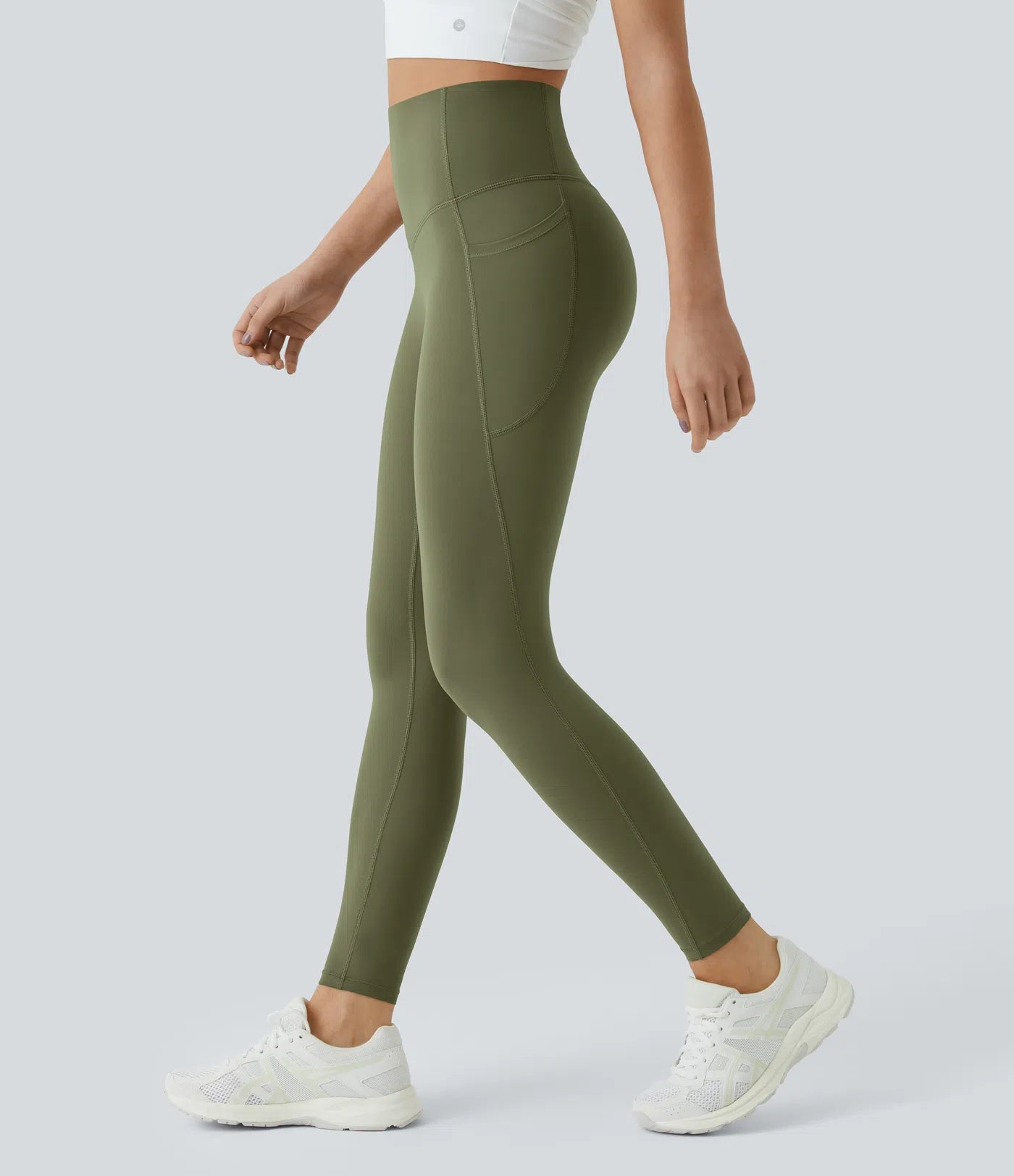 Legging Sculptant Taille Haute - Contrôle du Ventre & Poches