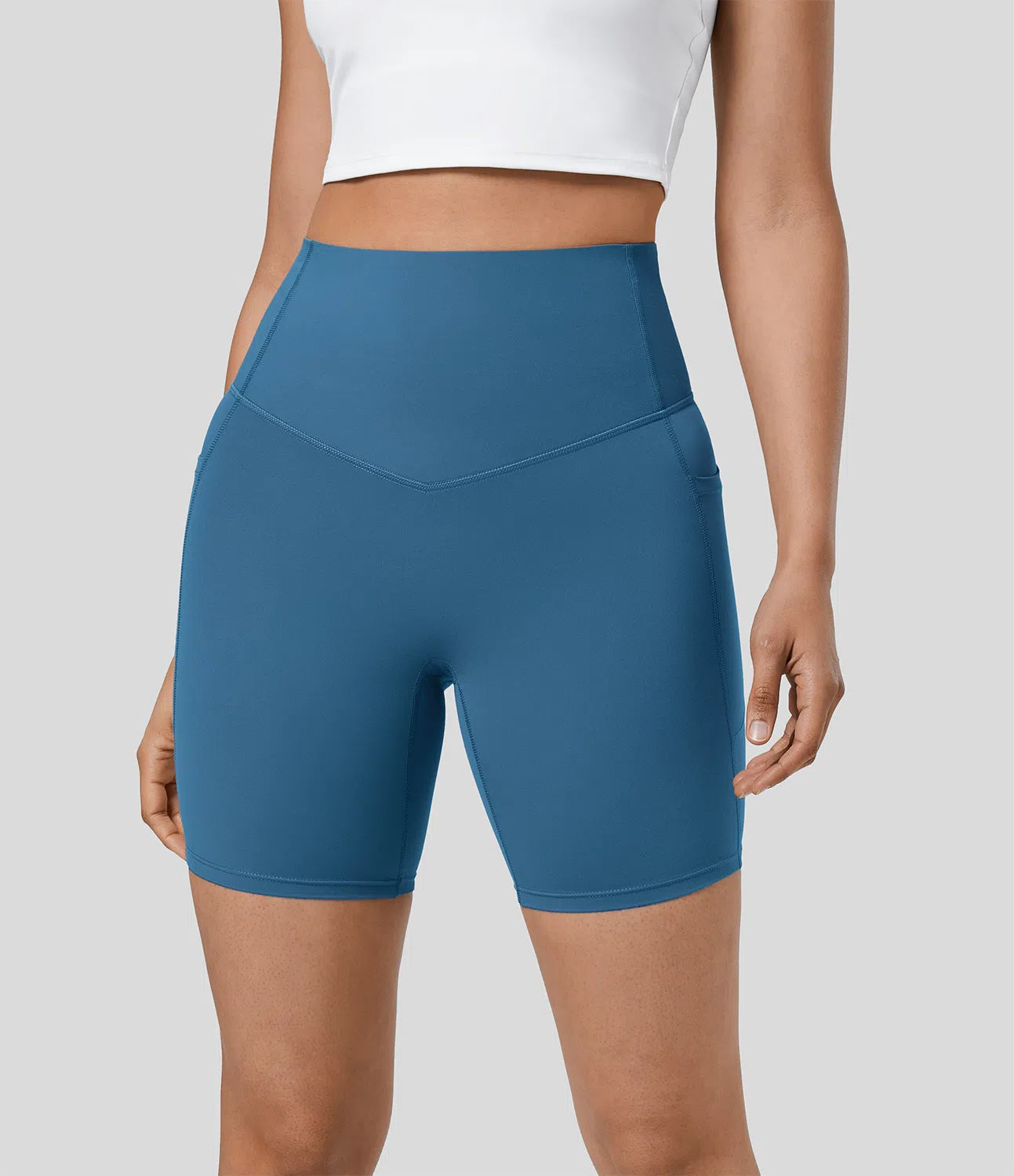 Short Sculptant Taille Haute - Contrôle du Ventre & Poches