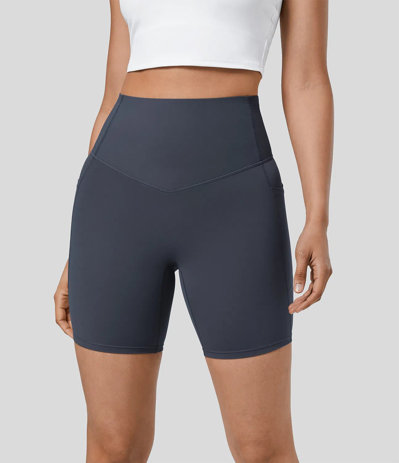Short Sculptant Taille Haute - Contrôle du Ventre & Poches