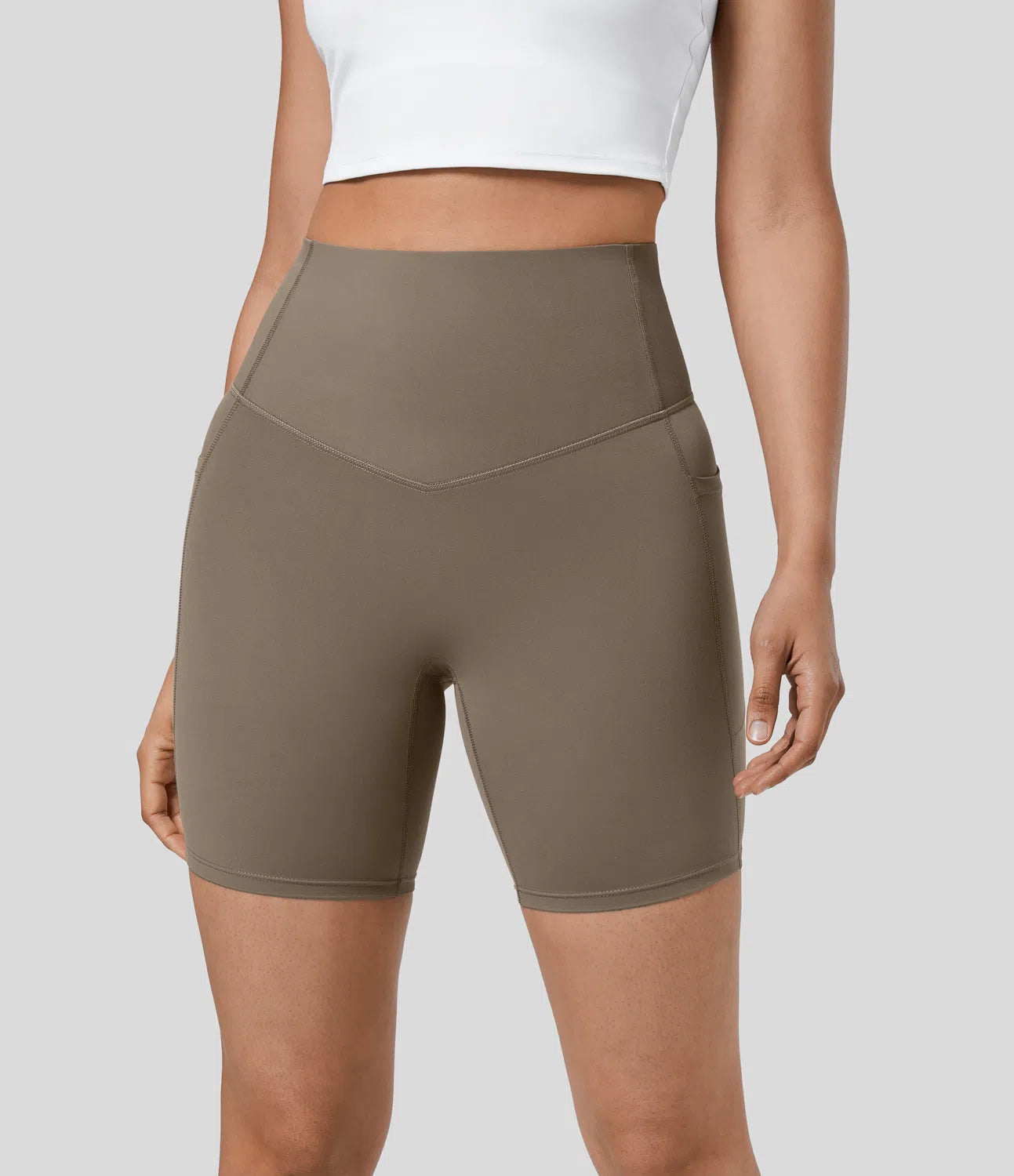 Short Sculptant Taille Haute - Contrôle du Ventre & Poches