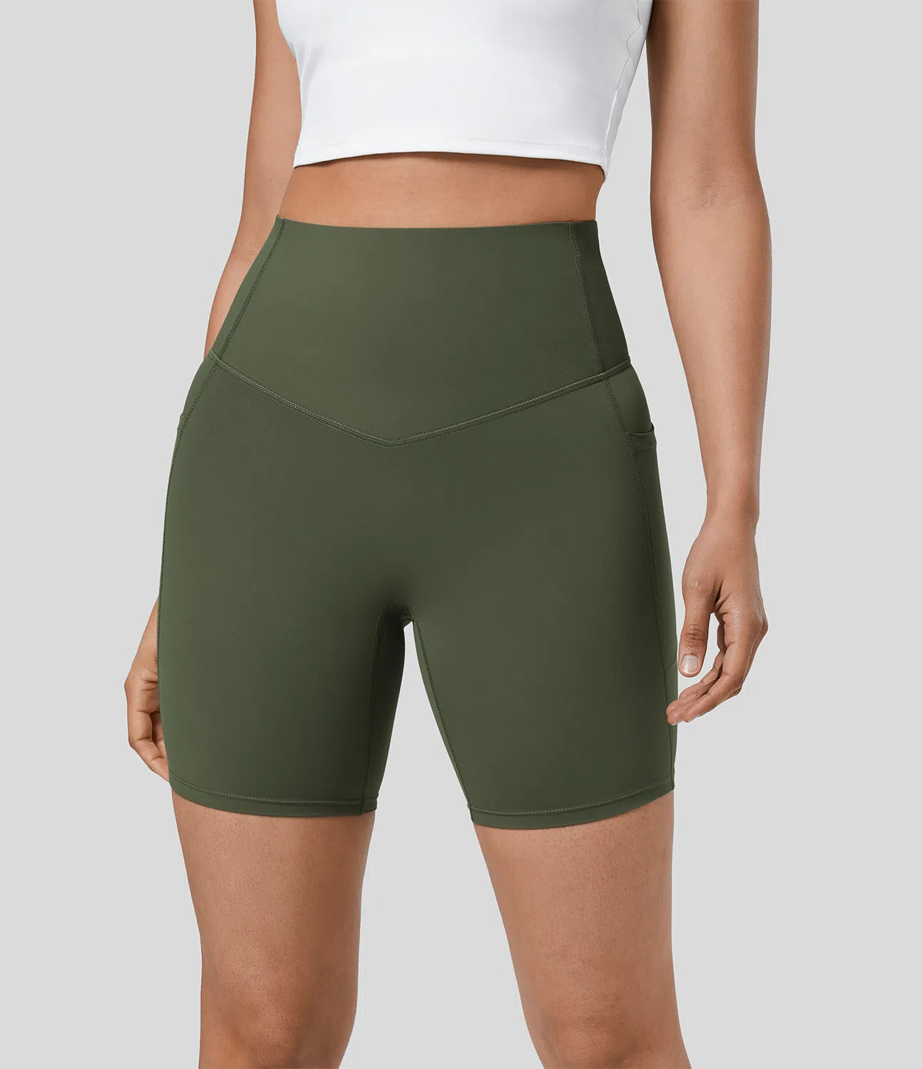 Short Sculptant Taille Haute - Contrôle du Ventre & Poches