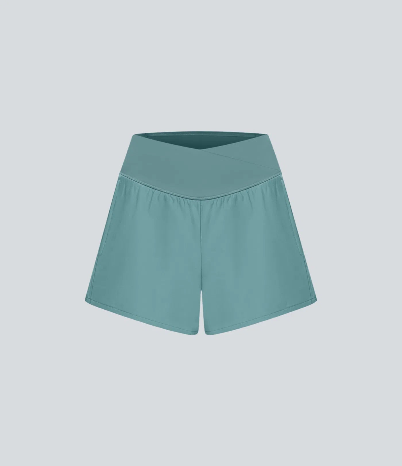 Breezeful™ Shorts 10cm Yoga Séchage Rapide 2 en 1 Taille Haute Poches Latérales Croisées