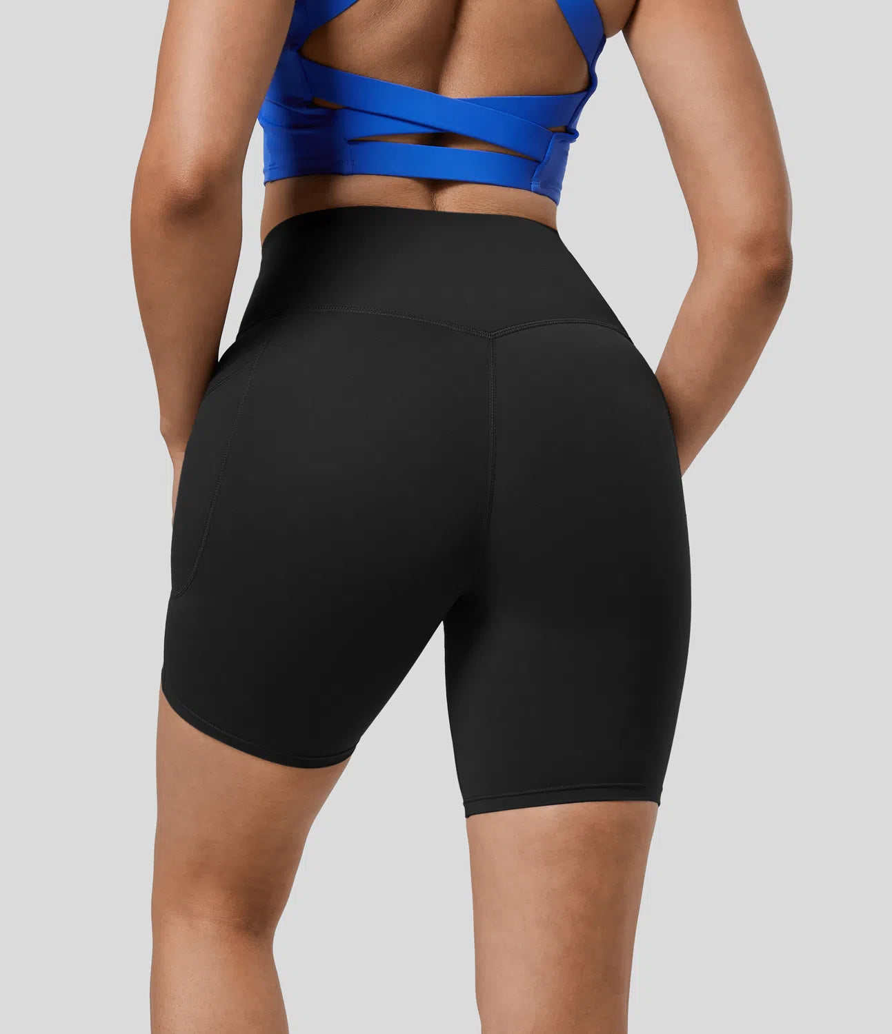 Short Sculptant Taille Haute - Contrôle du Ventre & Poches