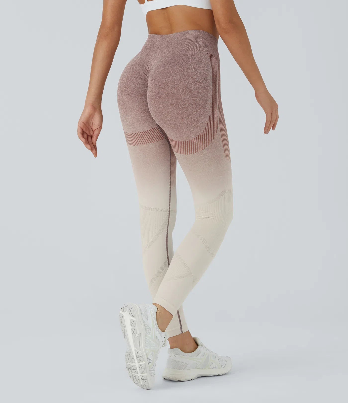 Legging running dégradés taille haute flux transparent