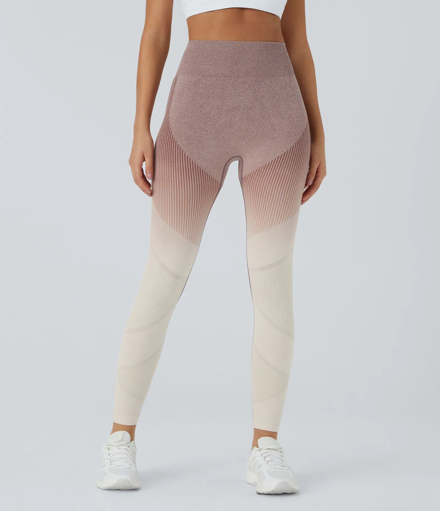 Legging running dégradés taille haute flux transparent
