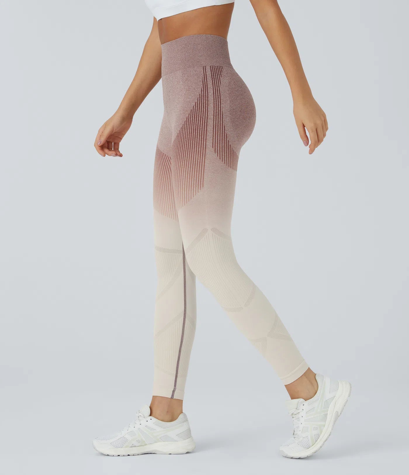 Legging running dégradés taille haute flux transparent