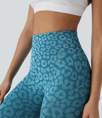Flow Leopard Print Seamless High Waisted 7/8 Yoga Leggings