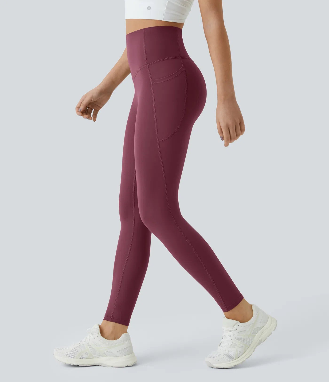 High Waisted Sculpting Leggings - Tummy Control &amp; Pockets